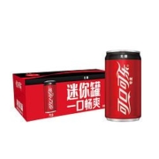 88VIP：可口可乐  零度可乐无糖 mini迷你罐200ml*12罐*2件