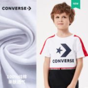 Converse 匡威 中大童纯棉短袖T恤
