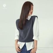 范思蓝恩 Z204573 女士针织马甲外套