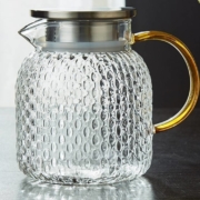 HYU 锤纹冷水壶 塑料彩盖 1100ml