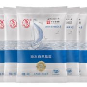 中华老字号！芦花 海水自然食用晶盐 400g*6袋 9.9元包邮