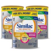 Abbott 美版雅培 Similac 心美力 Pro-Sensitive 含2'-FL HMO 1段婴幼儿防过敏配方奶粉989g*3罐   含税到手约￥566