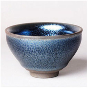 隐庐 周祥麟大师出品 束口油滴建盏茶杯
