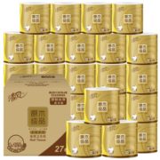 12日0点！ 清风 卷纸 原木金装 4层*128g*27卷 9.9元