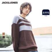 JackJones 杰克琼斯 219325506 男士羊毛混纺针织衫
