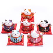 尚庄 陶瓷招财猫小摆件 4.5寸