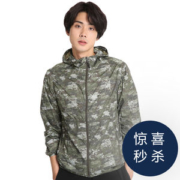 地球科学家 迷彩印花 男超轻皮肤风衣
