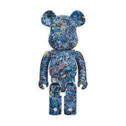 HOWstore Bearbrick 1000%积木熊JacksonPollockStudioWaterPrint
