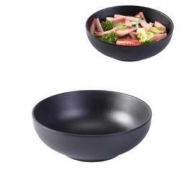 蒸福缘 黑色磨砂韩式碗 14.2cml