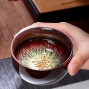 杰艺 中式窑变陶瓷茶杯 品茗杯