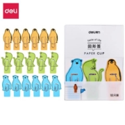 Deli 得力 趣味回形针 动物款 18支