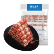 限地区：天牧牛方 雪花肥牛肉卷/肉片 450g/袋 *4件