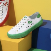 SKECHERS 斯凯奇 HELLOKITTY联名款 66666316 帆布鞋