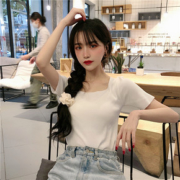 新款半截袖毛衣女打底衫