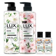 持久留香！LUX 力士 植萃系列沙龙香氛沐浴露套装 (小苍兰550g+樱花550g+天堂鸟50g*2) 39.9元（ 需用券）