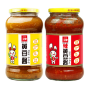玉兔 黄豆酱 原味800g+辣味800g