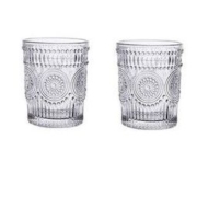 TANGZUN 唐尊 浮雕玻璃水杯 2只装 260ml
