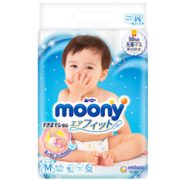 21日0点、黑卡会员！ moony 畅透微风系列 婴儿纸尿裤 M64片