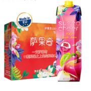 原汁榨取！兰雀 萨果奇进口混合果汁饮料1L*4盒*3
