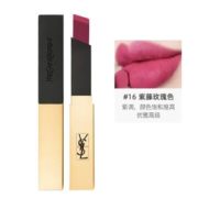 雾感滋润！YVES SAINT LAURENT 圣罗兰 小银条哑光口红 #16 紫藤玫瑰色