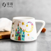 佳佰 陶瓷城堡月亮 马克杯 300ml