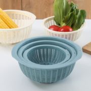 凑单！ 佳佰 洗筛菜篮三件套 大号+中号+小号