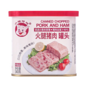 小猪呵呵 火腿猪肉罐头 340g*6件