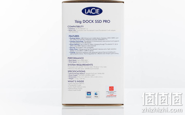LaCie 1big Dock SSD Pro 固态硬盘实测