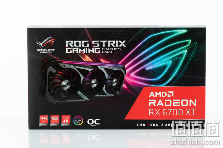 ROG STRIX RX6700XT O12G GAMING 显卡开箱实测 高频却有冷静温控表现
