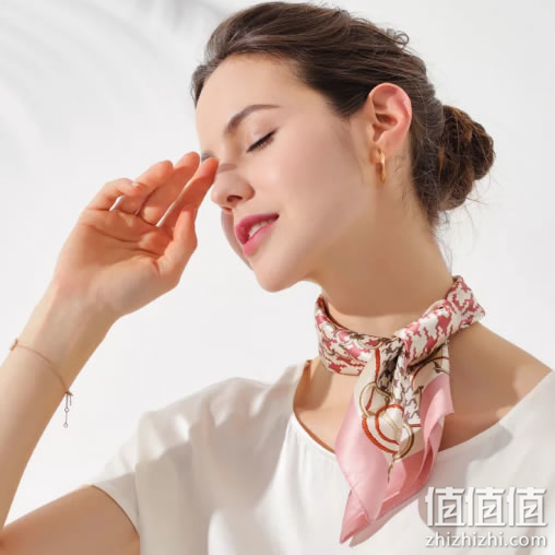 兆君 100%桑蚕丝真丝丝巾