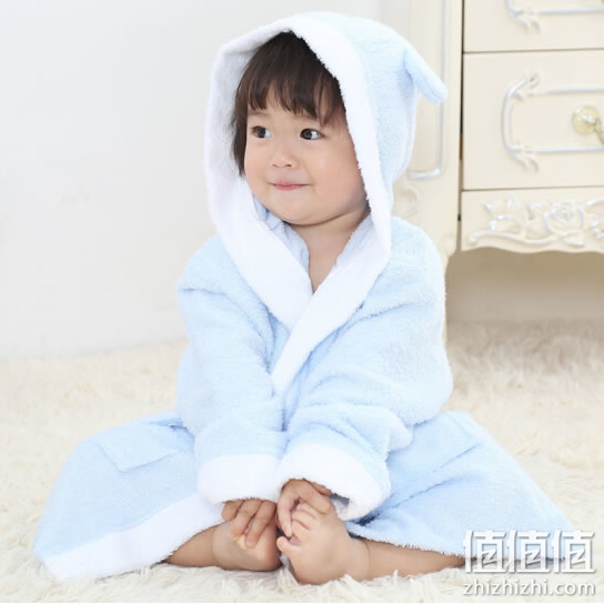 竹之锦儿童浴袍