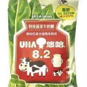 UHA悠哈 特浓菠菜牛奶糖*1袋+普超水果味软糖*1袋