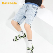 不勒肚子！balabala 巴拉巴拉 中大童牛仔短裤
