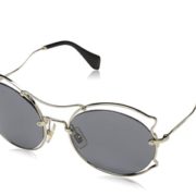 Miu Miu 缪缪 女士淡金色圆形太阳镜 MU50SS ZVN9K1   到手约￥610.64