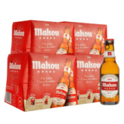 京东PLUS会员：马傲（mahou）拉格啤酒 西班牙原箱进口 250ml*24瓶
