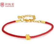 YUCIOUS 御纯金 黄金吸财猫手绳