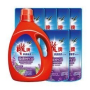 88VIP： 雕牌 除菌馨香洗衣液 1kg+补充液 500g*6袋