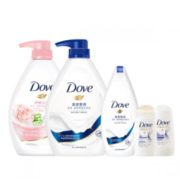 9日10点：Dove 多芬 清爽美肤沐浴露家庭套装（730g*2瓶+190g+50g*2瓶）