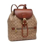 COACH 蔻驰女士EVIE双肩背包包女包
