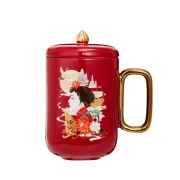 共禾京品 创意陶瓷 马克杯 带盖