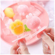 niwawa 卡通硅胶雪糕模具 6格款