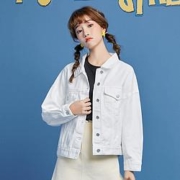 Puella 拉夏贝尔旗下 2E03011CQ 女款绣花牛仔外套