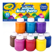 Crayola 绘儿乐 54-1205 可水洗颜料 10色套装