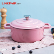 凌丰 珐琅铸铁锅 高密闭性快熟锅  22cm/3.6L