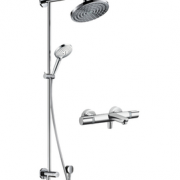 Hansgrohe 汉斯格雅 飞雨系列 26168007+15348000 沐浴花洒套装
