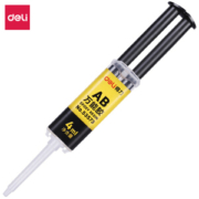 凑单品： deli 得力 53573 针管型AB胶 自动混合强力型胶 4ml