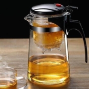 MOOSEN 耐热玻璃 按压式茶壶 500ml单壶