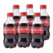 可口可乐 Coca-Cola 汽水 碳酸饮料 300ml*6瓶