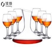 佳佰 一醒酒器六红酒杯套装