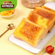 聚划算百亿补贴: Three Squirrels 三只松鼠 岩烧乳酪吐司 520g